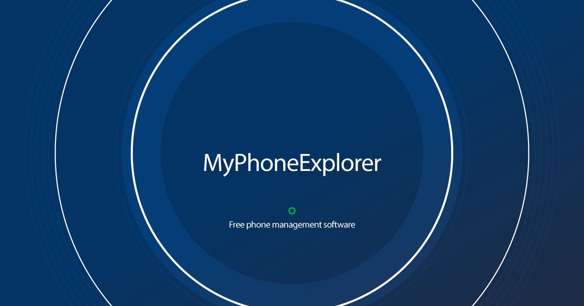 MyPhoneExplorer download latest version