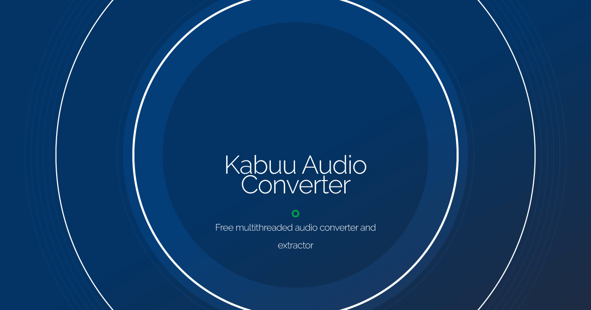 Old Kabuu Audio Converter versions download